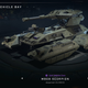 A Halo Infinite player looks at a scorpion in Halo Infinite's vehicle bay on Xbox Series X.